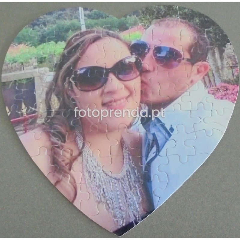 Puzzle personalizado dia dos namorados - formato coração Puzzle personalizado dia dos namorados - formato coração