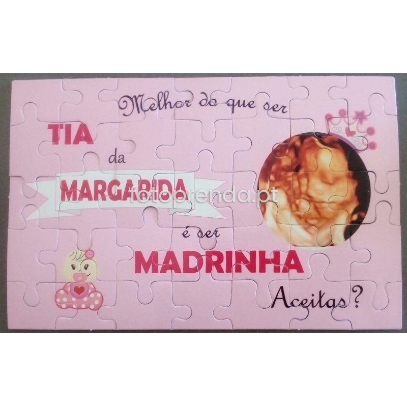 Puzzles personalizados para os padrinhos Puzzles personalizados para os padrinhos