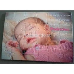 Puzzles personalizados para os padrinhos