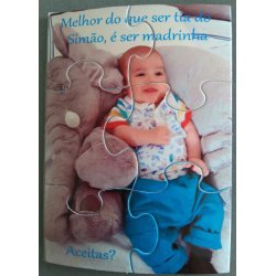 Puzzles personalizados para os padrinhos