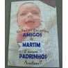 puzzle personalizado convite padrinhos com foto do bebé