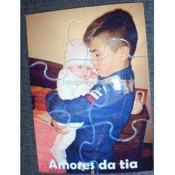 puzzle personalizado, prenda com foto para os tios