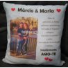 Almofada personalizada. Prenda original para o dia dos namorados