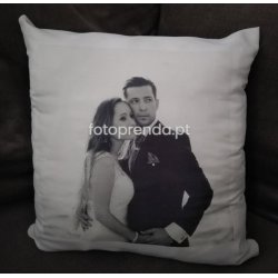 Almofada personalizada com fotografia do casamento. Prenda dia dos namorados