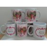 Canecas personalizadas para lembrança de batismo, comunhão ou casamento