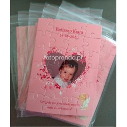 puzzles personalizados recordação batizado ou comunhão com foto e texto