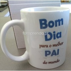 caneca bom dia para o melhor pai do mundo