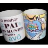 caneca personalizada para o pai e o avô