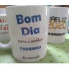 caneca personalizada bom dia para o melhor padrinho do mundo