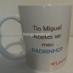 caneca convite original para padrinho